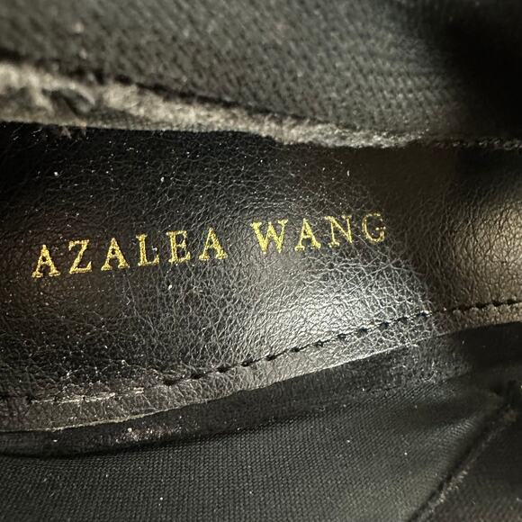 Azalea Wang High Society Rhinestone Black Pointed Toe *Missing Chain** Sz 6.5 - Picture 9 of 10